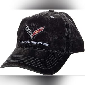 Official general motors distressed wash hat. Corvette